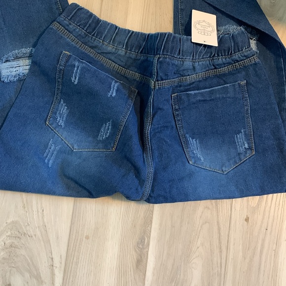 Distress pull on jeans L - Picture 3 of 3